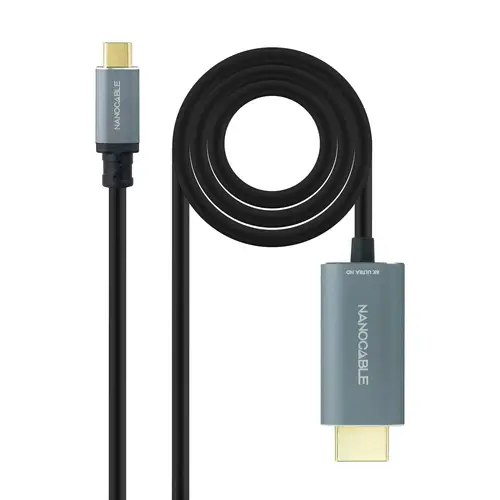 Cable Conversor USB-C a HDMI 2.1 8K@60HZ 1.8m, Negro - Imagen 1