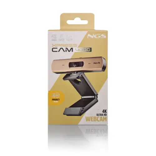 XPRESSCAM 4000 cámara web 12 MP 3840 x 2160 Pixeles USB 2.0 Negro, Oro - Imagen 6