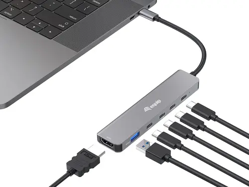 133500 base para portátil y replicador de puertos Alámbrico USB 3.2 Gen 1 (3.1 Gen 1) Type-C Gris - Imagen 3