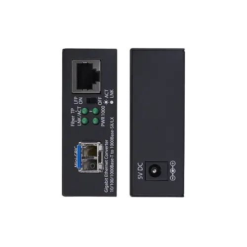 MCM1110SMLC40 convertidor de medio 2000 Mbit/s 1310 nm Monomodo Negro - Imagen 3