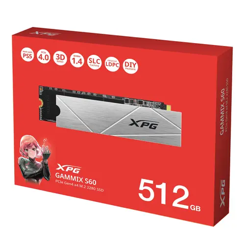 GAMMIX S60 512 GB M.2 PCI Express 4.0 NVMe 3D NAND - Imagen 8