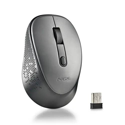 DEW ratón Oficina Ambidextro RF inalámbrico Óptico 1600 DPI - Imagen 4