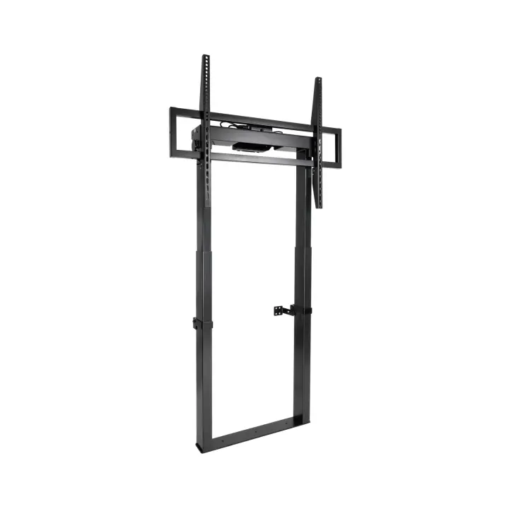 TITAN Soporte de Suelo Fijo con Regulación Eléctrica de Altura para Pantallas 55"-100", Negro