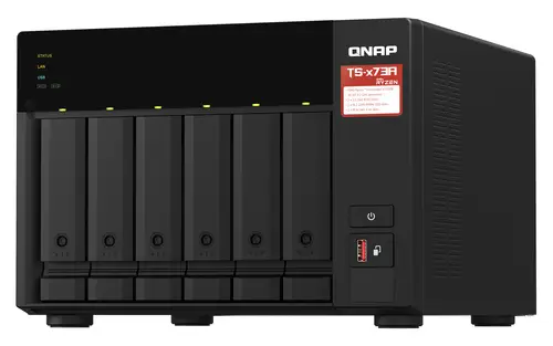 TS-673A NAS Torre Ryzen Embedded V1500B 8 GB DDR4 0 TB QNAP Turbo System Negro - Imagen 5