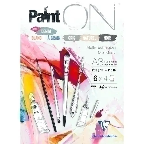 BLOC DIBUJO CLAIR.PAINT ON MULTIT.A3 COL - Pack de 2 unidades