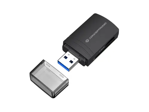 BIAN06B lector de tarjeta USB 3.2 Gen 1 (3.1 Gen 1) Type-A Negro - Imagen 1