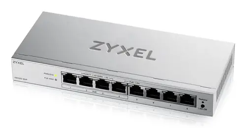 GS1200-8HPV3 Gestionado L2 Gigabit Ethernet (10/100/1000) Energía sobre Ethernet (PoE) Escritorio Gris - Imagen 1