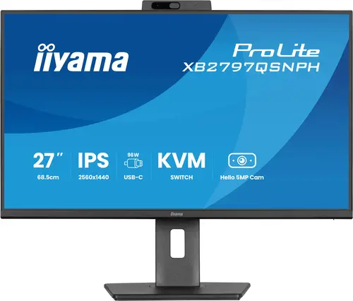ProLite XB2797QSNPH-B1 27IN IPS LCD 4MS 2560X1440 350CD/M2 HDMI/DP/USB 2 pantalla para PC 68,6 cm (27") 2560 x 1440 Pixeles Quad HD Negro - Imagen 3