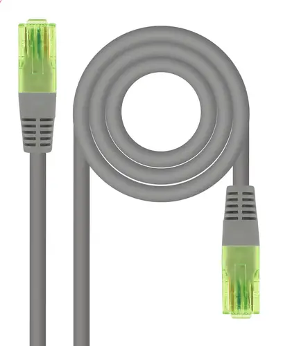 Cable de Red Latiguillo RJ45 CAT.6 UTP AWG26 CCA, Gris, 10 m - Imagen 1
