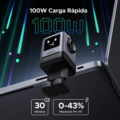 45515B cargador de dispositivo móvil Ordenador portátil, Teléfono móvil, Portátil, Batería portátil, Teléfono Gris Corriente alterna Carga rápida Interior - Imagen 2