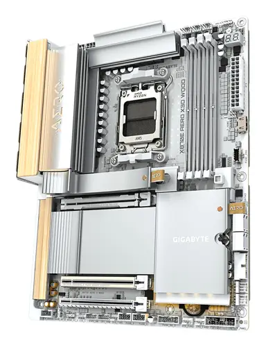 X870E AERO X3D WOOD Placa Base - Compatible con procesadores AMD Ryzen 9000, VRM digital de 16+2+2 fases, hasta 9000Hz DDR5 (O.C.), 2xPCIe 5.0 + 2xPCIe 4.0, Wi-Fi 7, LAN 5GbE, USB 4 - Imagen 4