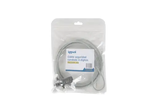 Secure 4D cable antirrobo Plata 1,5 m - Imagen 4