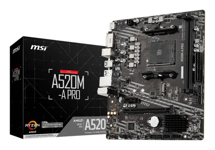 A520M-A PRO placa base AMD A520 Zócalo AM4 micro ATX