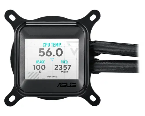 Prime LC 360 ARGB LCD Procesador Sistema de refrigeración líquida todo en uno 12 cm Negro - Imagen 4