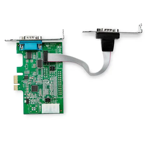 Tarjeta Adaptadora Serie PCI Express RS232 de 2 Puertos - Tarjeta Controladora Serie PCIe RS232 - PCIe a Serie DB9 - UART 16950 - Tarjeta de Perfil Bajo para Windows y Linux - Imagen 5