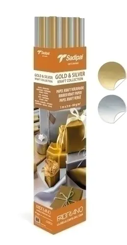 PAPEL EMB.KRAFT SADIP.ORO/PLT.1x3 EXP.25
