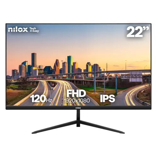 MONITOR 22 IPS 120 HZ VGA HDMI pantalla para PC 54,6 cm (21.5") 1920 x 1080 Pixeles Full HD LCD Negro - Imagen 1
