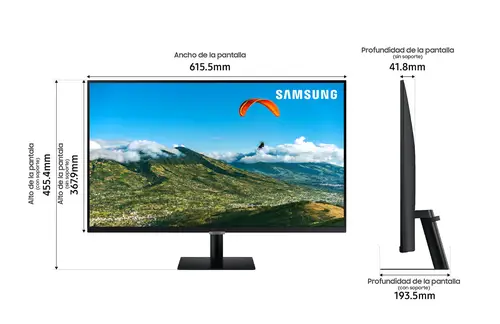 S27AM500NR pantalla para PC 68,6 cm (27") 1920 x 1080 Pixeles Full HD LCD Negro - Imagen 5
