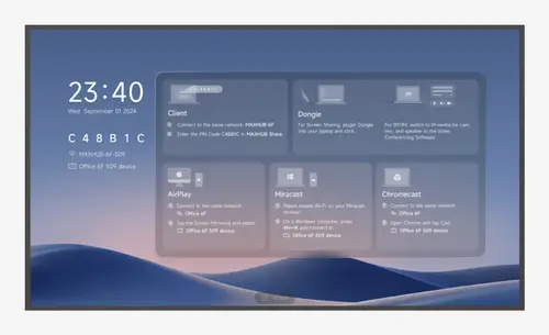 ND55CMB pantalla de señalización Pantalla plana para señalización digital 139,7 cm (55") LED Wifi 500 cd / m² 4K Ultra HD Negro Procesador incorporado Android 24/7 - Imagen 1