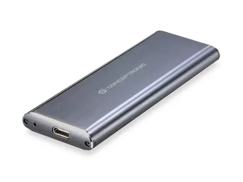 HDE01G caja para disco duro externo Caja externa para unidad de estado sólido (SSD) Gris M.2 - Imagen 1