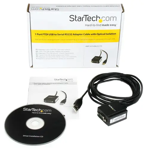 Cable Adaptador 2,5m USB a 1 Puerto Serie Serial RS232 DB9 FTDI Aislamiento Óptico - Imagen 4