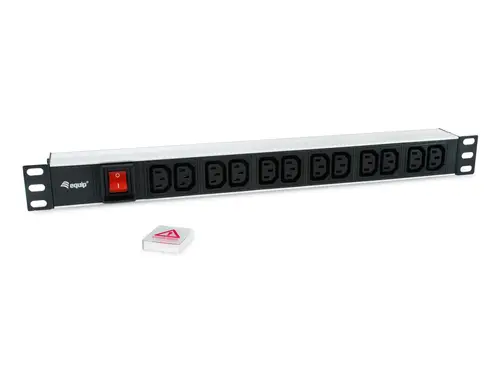 333318 unidad de distribución de energía (PDU) 12 salidas AC 1U Negro, Plata - Imagen 4