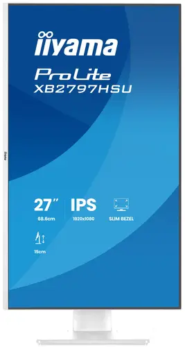 ProLite XB2797HSU-W1 pantalla para PC 68,6 cm (27") 1920 x 1080 Pixeles Full HD LED Blanco - Imagen 4