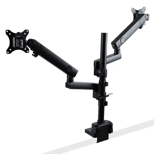 Brazo de Soporte para Dos Monitores - Base Soporte de Movimiento Articulado y Altura Ajustable para 2 Monitores VESA de hasta 32 Pulgadas 8kg - Grommet o Mordaza - Imagen 2