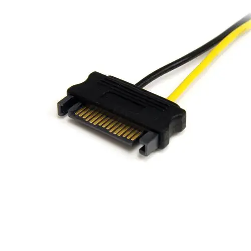 Cable Adaptador 15cm Alimentación SATA a Conector 8 Pines de Corriente de Tarjeta Gráfica PCI Express PCIe - Imagen 2