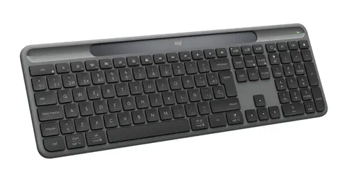 SLIM SOLAR+ KEYBOARD WRLS GRAPHITE - ESP - MEDITER-412 - Imagen 2