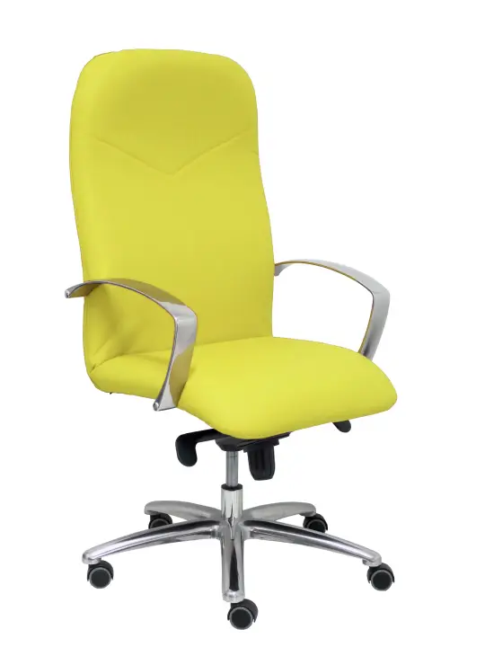 Sillón Caudete similpiel amarillo