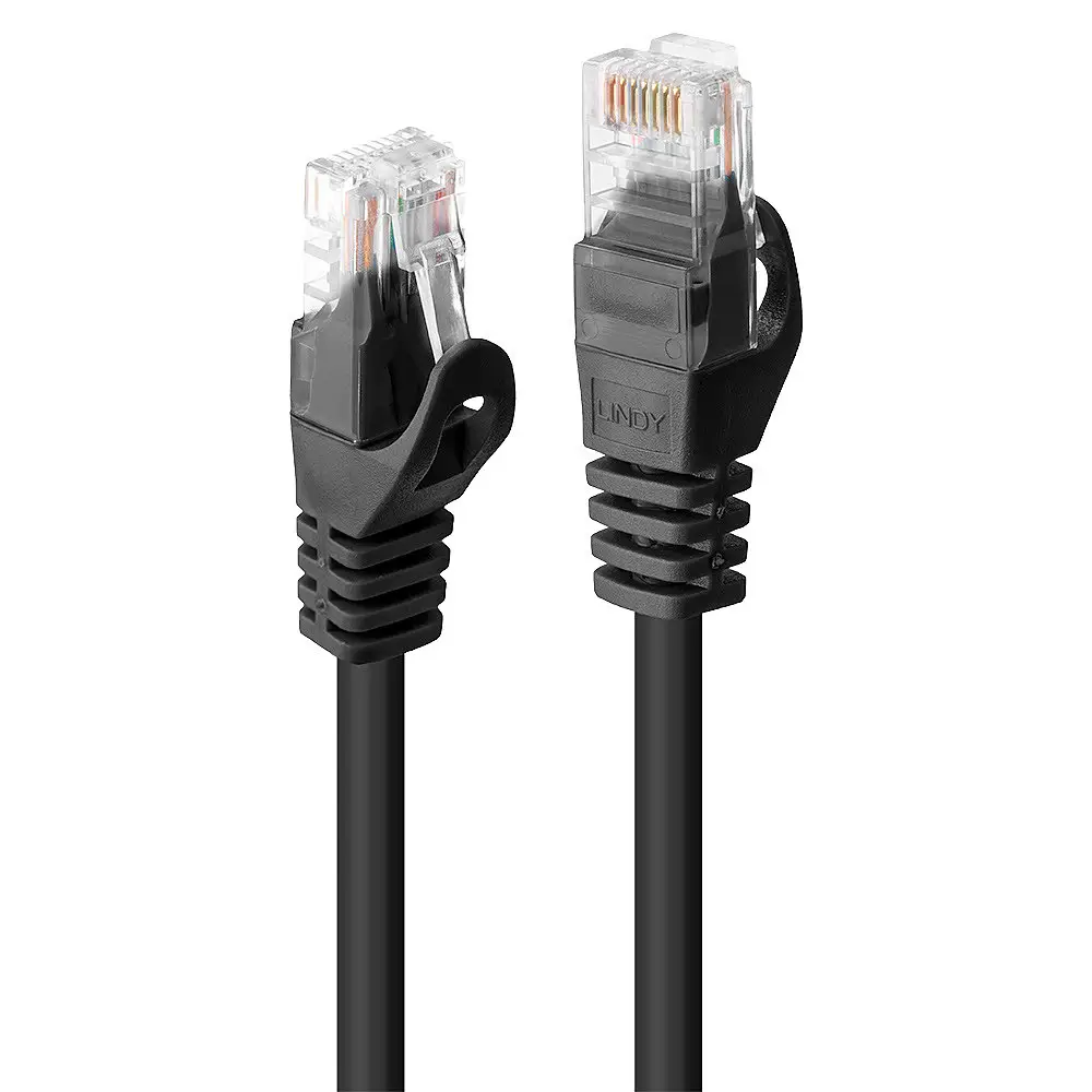 48192 cable de red Negro 1 m Cat6 U/UTP (UTP)
