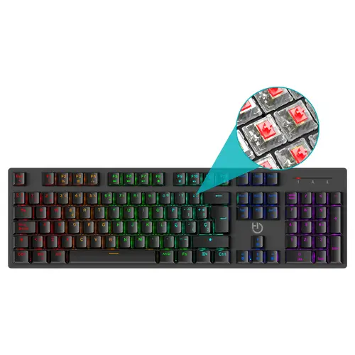 GK400 ARGB teclado Juego USB Negro - Imagen 6