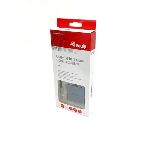 Adaptador USB-C 4 en 1 Dual HDMI, USB 3.0, 100W USB PD - Imagen 7