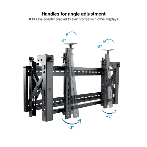 Soporte Video Wall de Pared para Pantalla 45- 70, Negro - Imagen 6