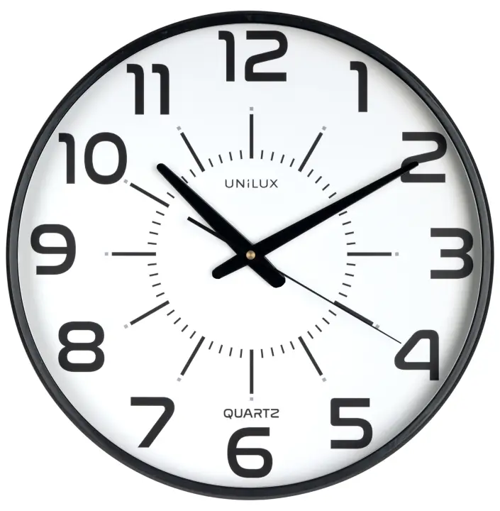 400094487 wall/table clock Pared Quartz clock Alrededor Negro, Tr..