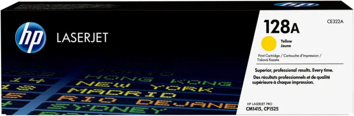 Cartucho de tóner original LaserJet 128A amarillo