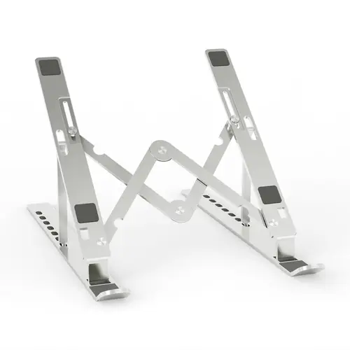 Soporte de Sobremesa Ajustable para Portatil / Tablet, Plata - Imagen 1