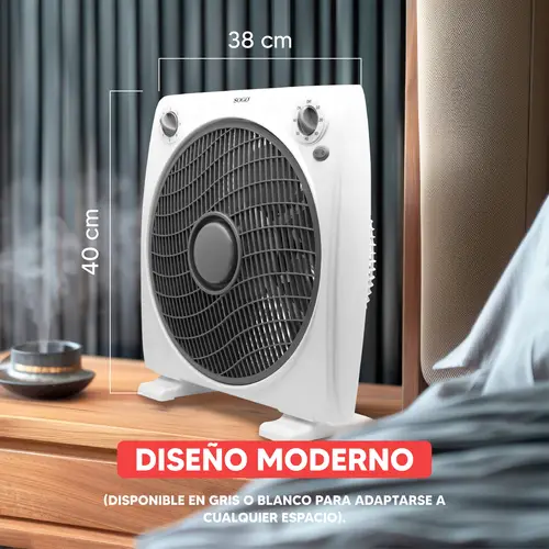 VEN-SS-21120 ventilador Gris, Blanco - Imagen 11