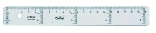 REGLA CRISTAL SAFTA 20 CENTIMETROS
