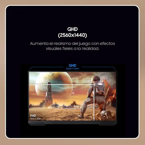 Monitor Gaming 27" Odyssey G5 G5F1 QHD 180Hz Plano - Imagen 2