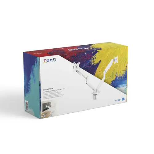 DB4132TNR-W soporte para monitor 81,3 cm (32") Abrazadera/Atornillado Blanco - Imagen 8