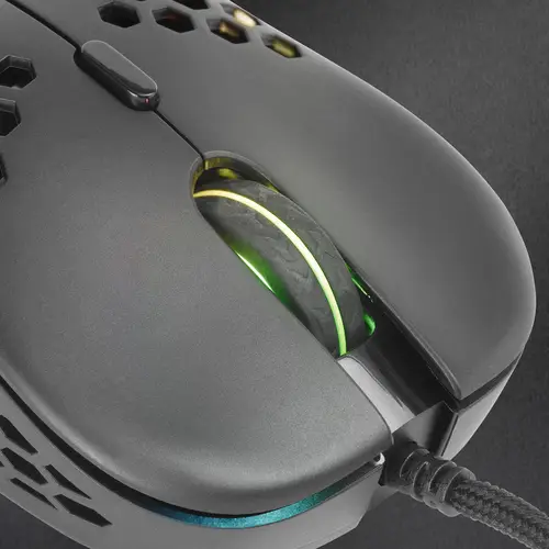 MM55 Negro, Ratón Gaming RGB Chroma, Ultra-ligero 55g, 12800 DPI, Switches Mecánicos Programables HUANO - Imagen 3