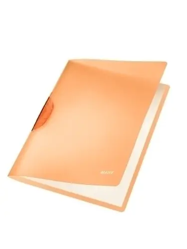 DOSSIER CLIP LEITZ RAINBOW 30h NARANJA - Pack de 6 unidades