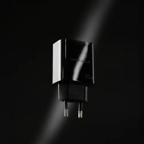 Cargador USB-C PD 30W, Negro - Imagen 2