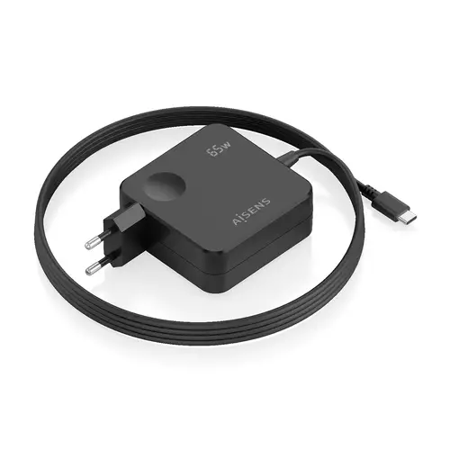 Cargador 65W PD3.0 1xUSB-C 1.5m, Negro - Imagen 1