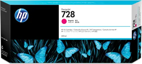 Cartucho de tinta DesignJet 728 magenta de 300 ml - Imagen 1