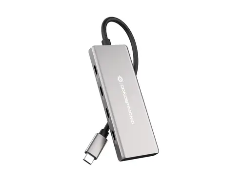 HUBBIES17G hub de interfaz USB 3.2 Gen 2 (3.1 Gen 2) Type-C 10000 Mbit/s Gris - Imagen 1