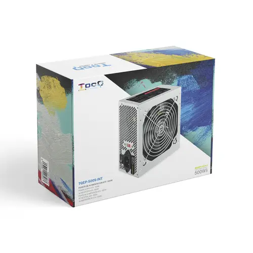 TQEP-500S-INT unidad de fuente de alimentación 500 W 24-pin ATX ATX Plata - Imagen 8