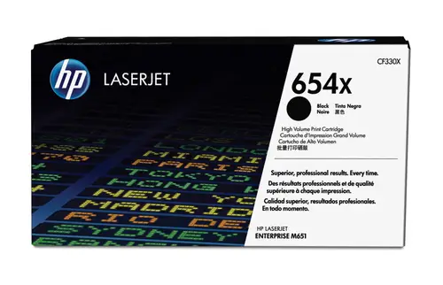 Cartucho de tóner original LaserJet 654X de alta capacidad negro - Imagen 1
